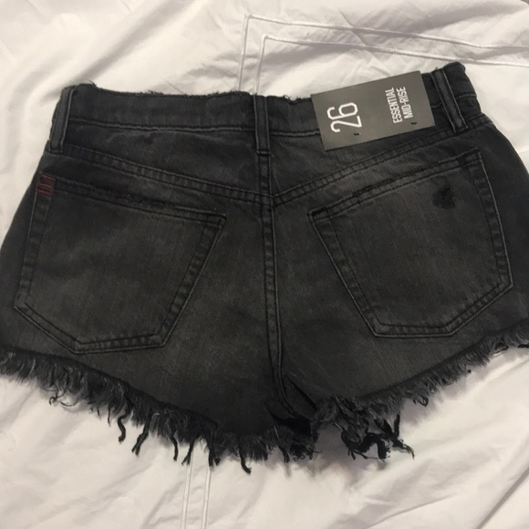 Black Jean Shorts - Picture 2 of 3